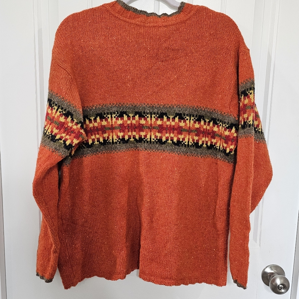 Vintage Eddie Bauer Wool Blend Sweater In Size Medium - Picture 3 of 10